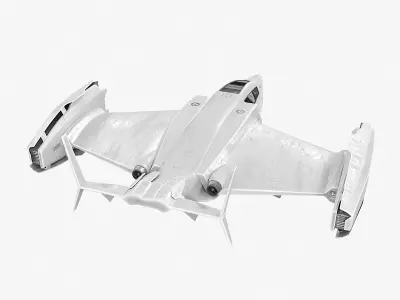 Spaceship fighter jet 3D model