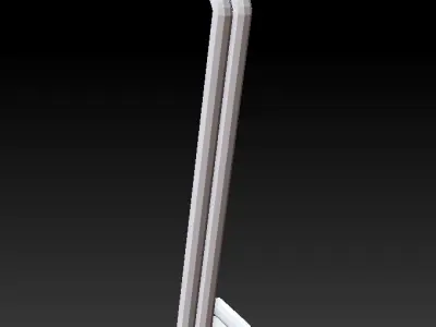 Industrial 3 Pipes  Low-poly 3D model Low-poly 3D model