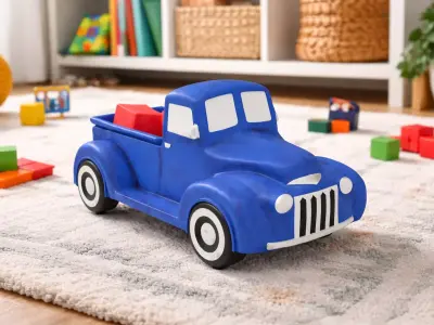 Vintage Pickup Truck Toy Model 3D model