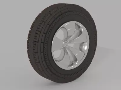 Tyre 3d Low-poly 3D model