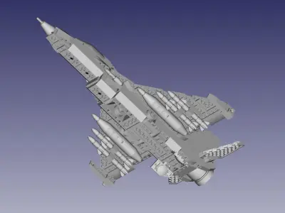 Lego F-16 Fighter Jet 3D model