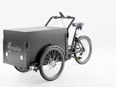3D Model of Cargobike DeLight Box Low-poly 3D model