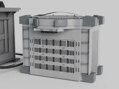 DJI Cooling Station With Battery DB1050 3D model