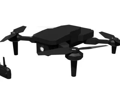 Drone Low-poly 3D model buy