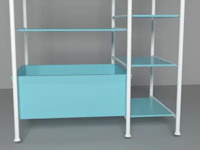 furniture cupboard Low-poly 3D model
