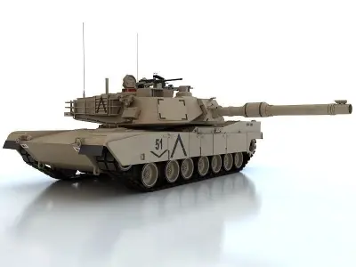 Abrams M1A2 3D model purchase