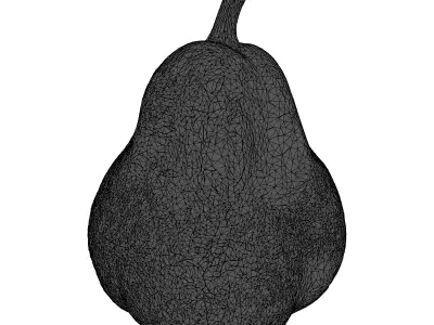 Iridescent Stylized Pear 3D Model 3D model