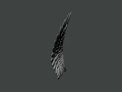 3D Model-WING0008 angel wing 3D print model