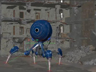 ay robot  Low-poly 3D model