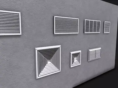Air Vent Systems Low-poly 3D model