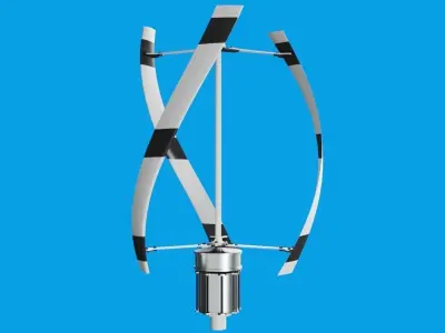 Vertical Wind Turbine 3D model buy