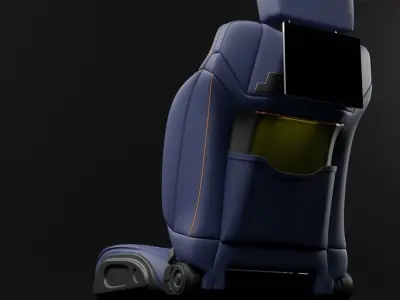 Super Lux car seat 3D model