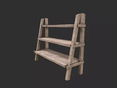 Medieval Environment Props 10 Living Room Decor Props Pack Low-poly 3D model