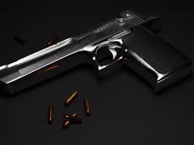 Desert Eagle 50AE Pistol 3D model