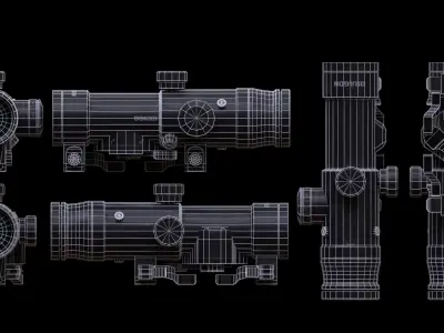 Dragon Scope Low-poly 3D model