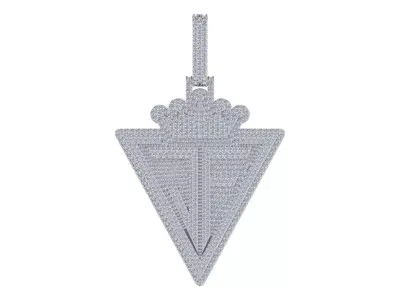 JF Crown Pendent 3D print model