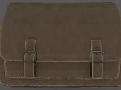 Cargo Bag Low-poly 3D model