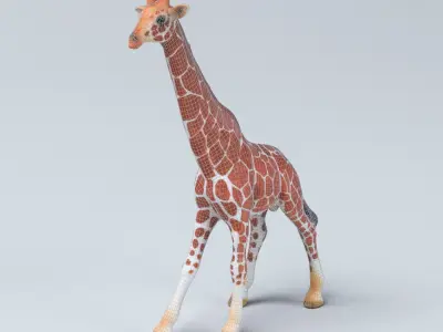 Giraffe Toy Low-poly 3D model