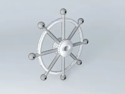 ships wheel 3D model