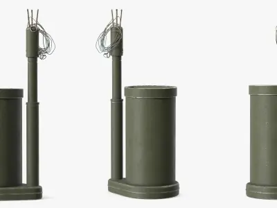 Vintage US Army M2 Anti Personnel Mine Green 3D model