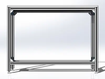 Aluminum Bench - Bancada de Aluminio 3D model