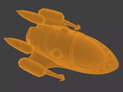 Sci-Fi Spaceship 3D Model 3D model