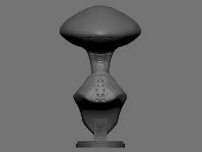 Free ALien Bust 3D STL Free 3D print model