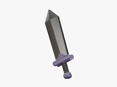 Sword 3D Illustration 3D model