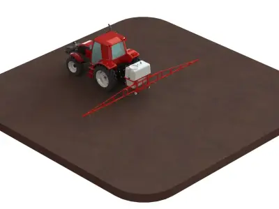 WG 0015 - Mounted boom sprayer 9000 3D model