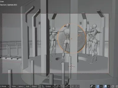 Sci-fi shot Free low-poly 3D model