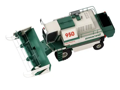  Harvester Low-poly 3D model