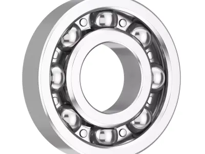 Metal Ball Bearing 3D model