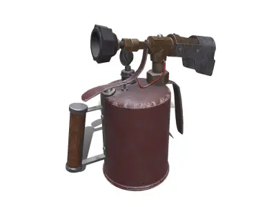 Blowtorch Low-poly PBR Low-poly 3D model