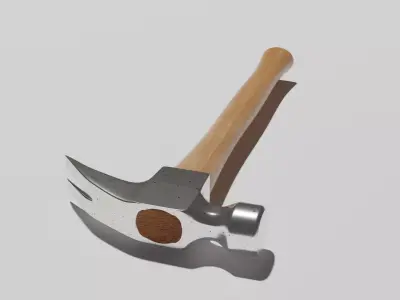 Regular Claw Nail Hammer Low-poly 3D model