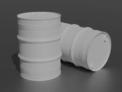Oil Barrel Low-Poly 3D model Low-poly 3D model purchase