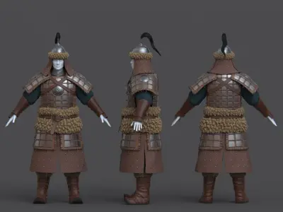 10-Ancient Chinese Armor-Yuan dynasty 3D model