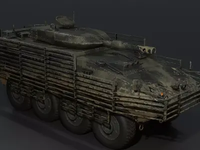 military tank Low-poly 3D model