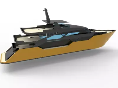 Super Yacht 3D model