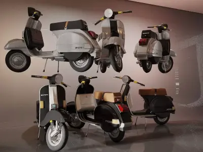 motorcycle electric scooter   electric bike 3D model