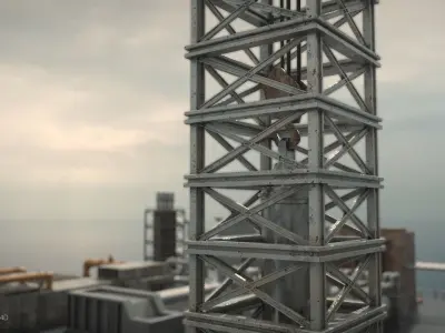 oil platform 3D model order