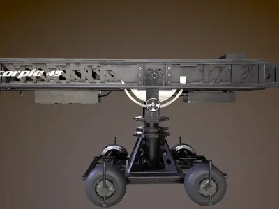 Scorpio 45 Camera Crane Low-poly 3D model