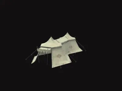 Medieval Tent V04 Low-poly 3D model
