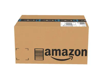 Amazon Box 2B PBR 09 Low-poly 3D model