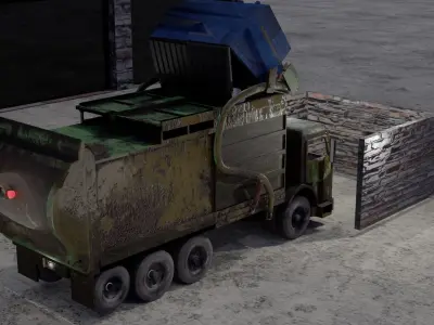 Garbage Truck 3D model