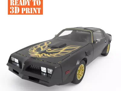 1977 Firebird Trans Bandit Edition 3D print model