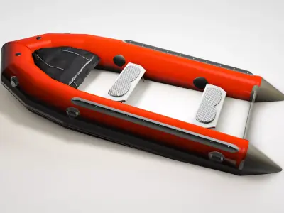 Inflatable Boat 3D model