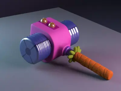 Stylized Hammer 3D model