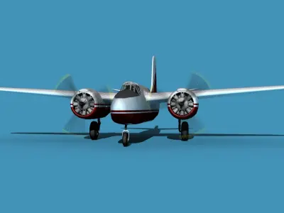 Douglas A-20G Havoc Civil Version V03 3D model