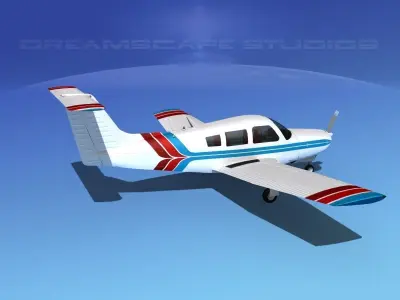 Piper Turbo Arrow III 3D model shop