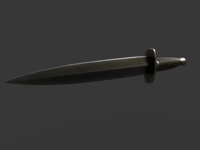 Gaming Knife Low-poly 3D model